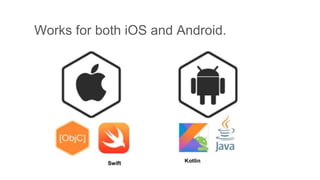 Works for both iOS and Android.
 