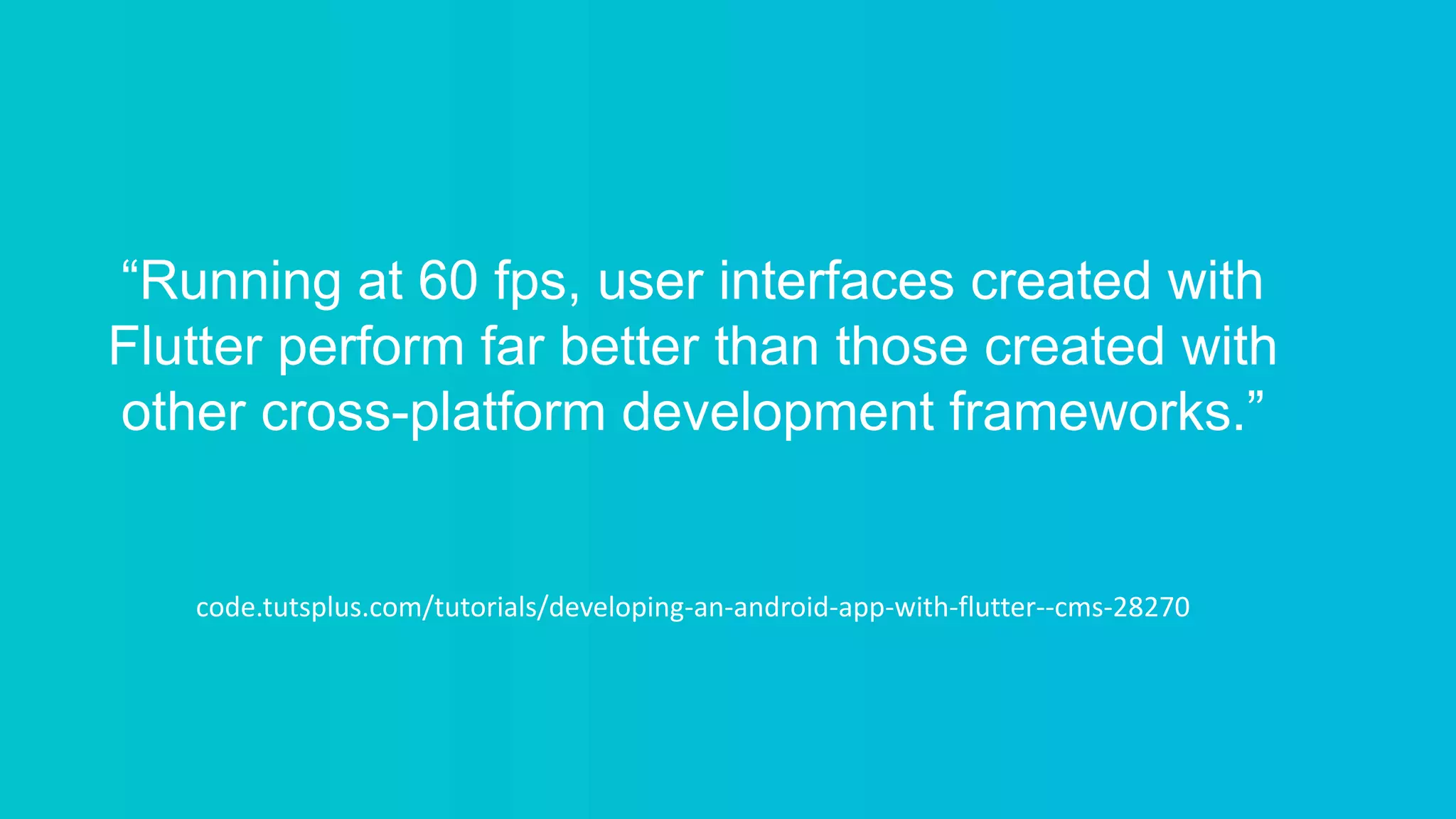 Flutter | PPTX | Operating Systems | Computer Software and Applications