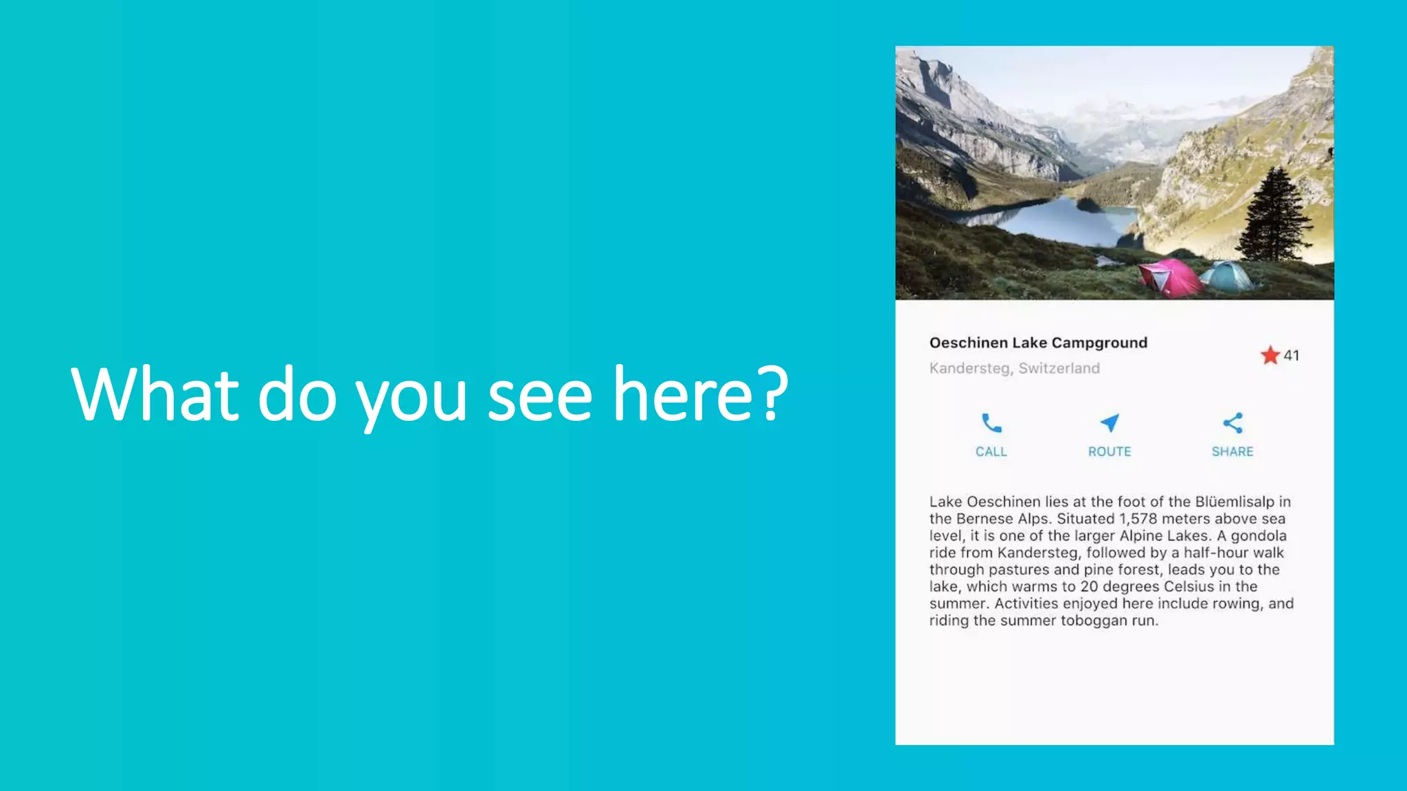 What do you see here?
 
