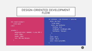 DESIGN-ORIENTED DEVELOPMENT
FLOW
15
 