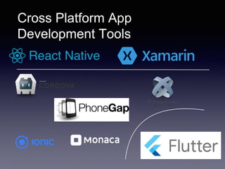 Cross Platform App
Development Tools
 