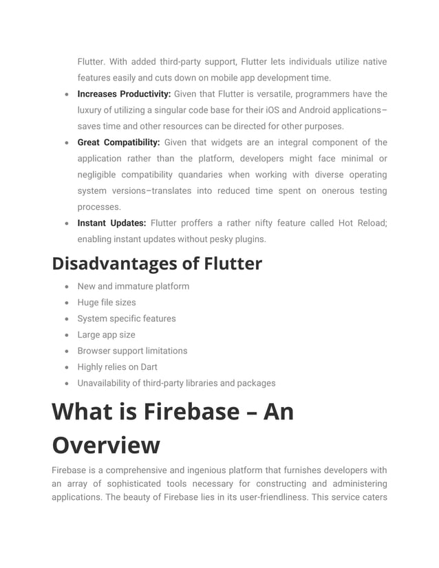 Flutter and Firebase – A Helpful Blend for Your Business App | PDF ...