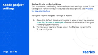 Flutter Android / iOS Build Preparation | PPTX