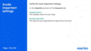 Flutter Android / iOS Build Preparation | PPTX