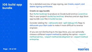 Flutter Android / iOS Build Preparation | PPTX