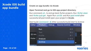 Flutter Android / iOS Build Preparation | PPTX
