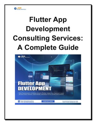 Flutter App Development Consulting Services: Complete Guide | PDF