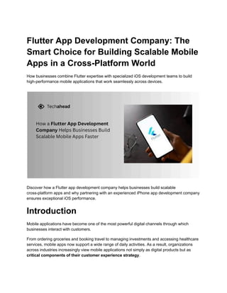 Flutter App Development Company_ The Smart Choice for Building Scalable ...