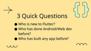 [GDG CU] Flutter Basics to Your First App - Flutter Development ...