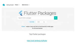 https://pub.dartlang.org/flutter
 