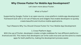 Why choose Flutter for mobile app development? | PPT