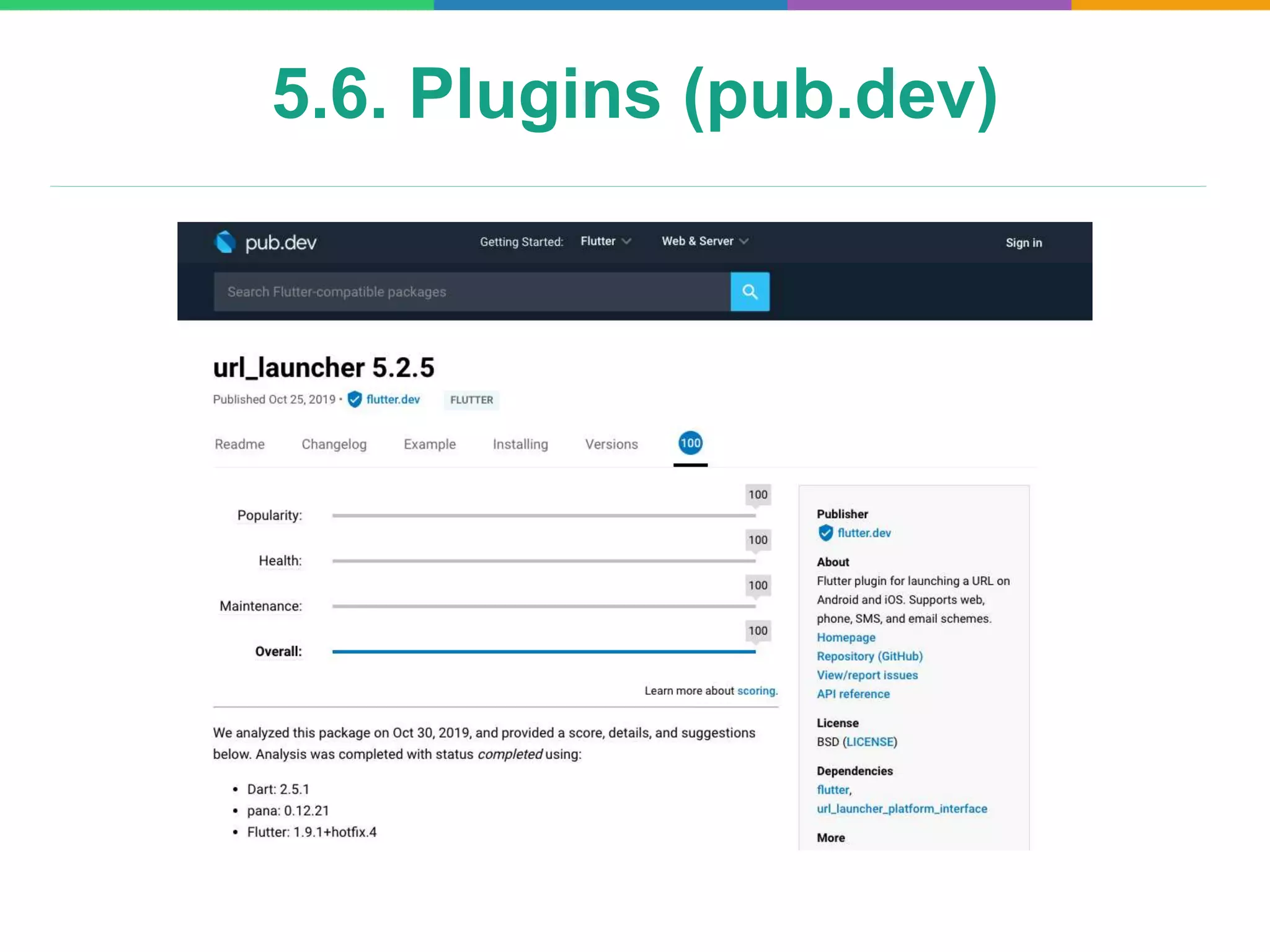5.6. Plugins (pub.dev)