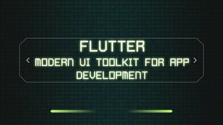 Comprehensive Guide to Flutter: Modern UI Toolkit for Cross-Platform ...