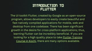 Comprehensive Guide to Flutter: Modern UI Toolkit for Cross-Platform ...