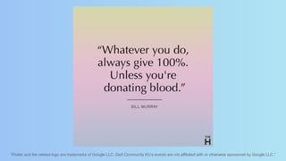 “Flutter and the related logo are trademarks of Google LLC. Dart Community KU’s events are not affiliated with or otherwise sponsored by Google LLC.”
 