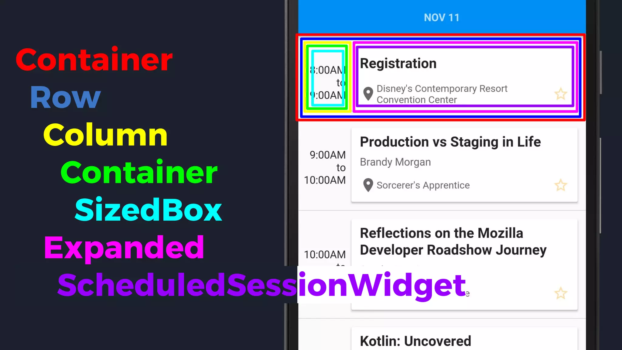Container
Row
Column
Container
SizedBox
Expanded
ScheduledSessionWidget
 