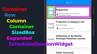 Container
Row
Column
Container
SizedBox
Expanded
ScheduledSessionWidget
 