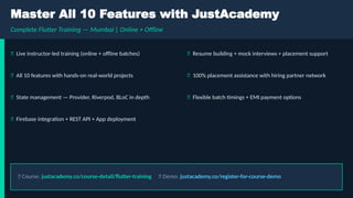 Top 10 Flutter Features Every Mobile Developer Must Master in 2026 | PPTX