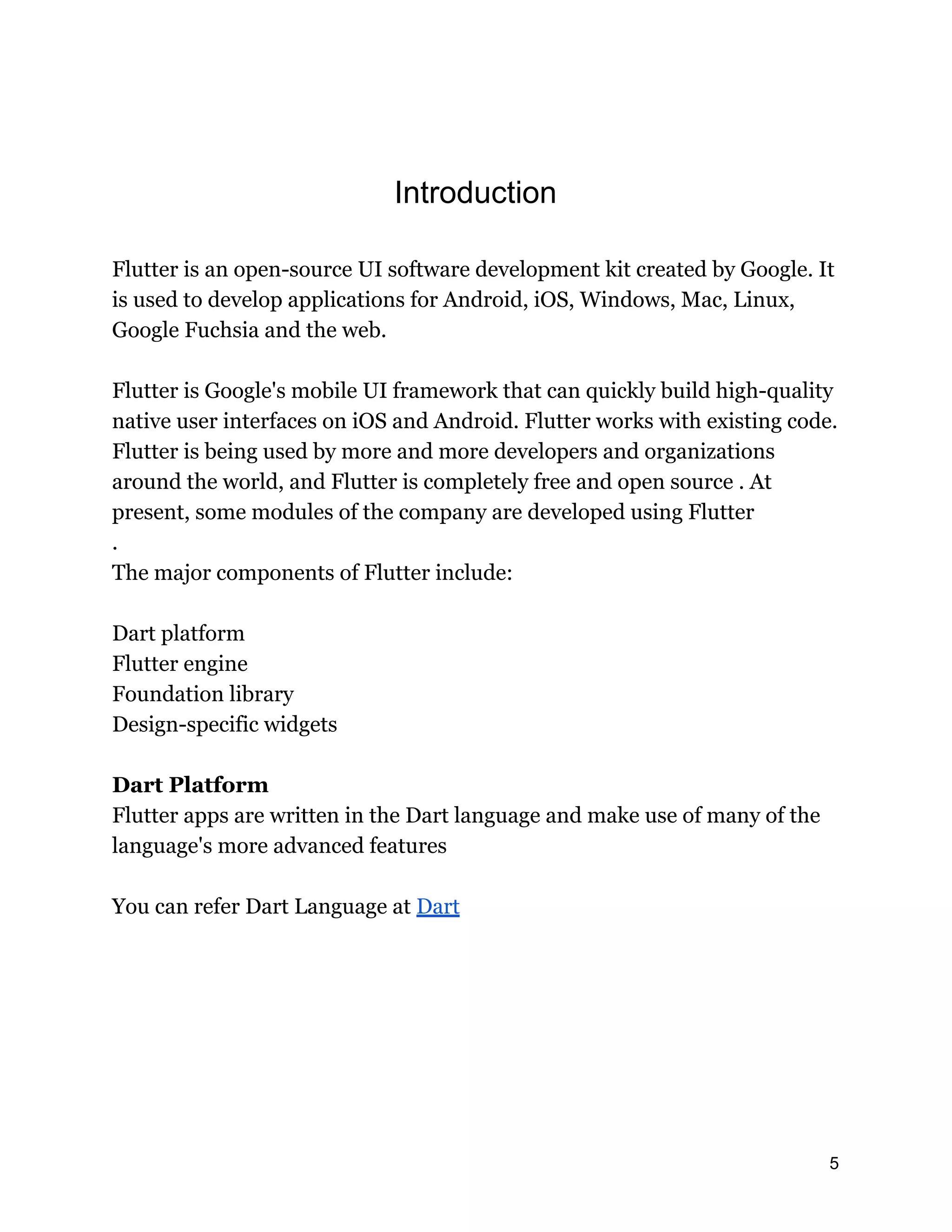 Flutter tutorial for Beginner Step by Step | PDF