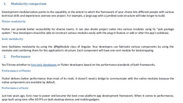 Flutter vs. ionic which one should be your choice | PPT
