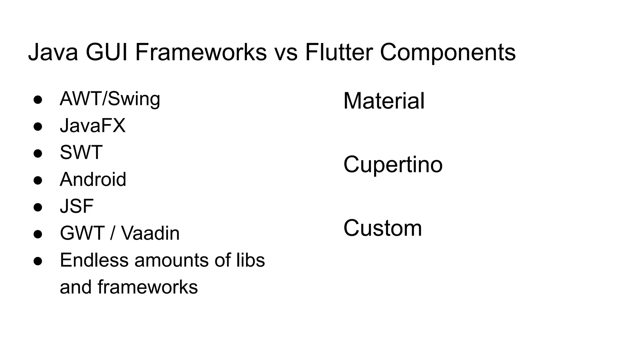 Flutter vs Java Graphical User Interface Frameworks.pptx | PPT