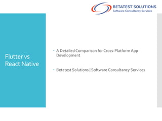 Flutter vs React Native: A Practical Guide for Scalable Mobile App ...