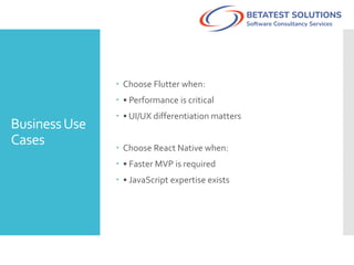 Flutter vs React Native: A Practical Guide for Scalable Mobile App ...