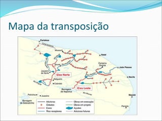 Mapa da transposição
 