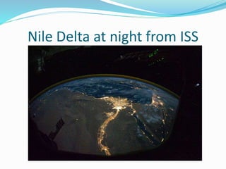Nile Delta at night from ISS
 