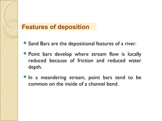 Point Bars Map Fluvial processes and landforms | PPT