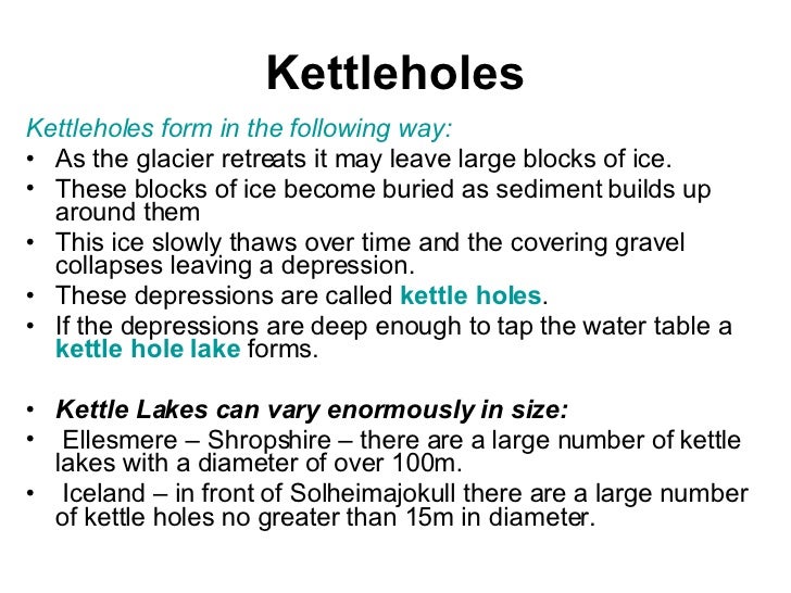 How kettle holes form — photo 2