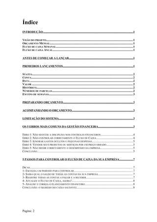 Índice
INTRODUÇÃO:...........................................................................................................