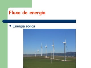 Fluxo de energia
 Energia

eólica

 