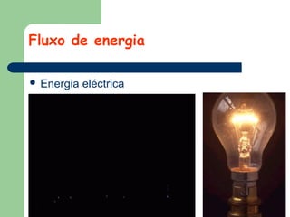 Fluxo de energia
 Energia

eléctrica

 
