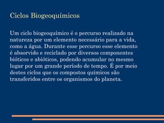 Pirâmides Ecológicas São as relações ecológicas entre os seres vivos graficamente representadas, ou seja, a relação em que os seres vivos possuem uns com os outros mostrada de uma maneira diferente. Existem dois tipos de Pirâmides Ecológicas: 