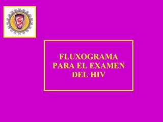 FLUXOGRAMA PARA EL EXAMEN DEL HIV 