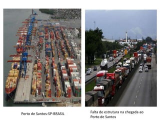 Porto de Santos-SP-BRASIL

Falta de estrutura na chegada ao
Porto de Santos

 