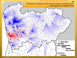 17
Pormenor da estrutura de fluxos para acesso a funções muito
especializadas na Região Norte

 