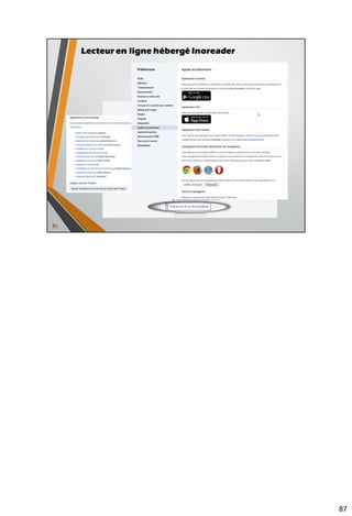 • Outils de génération de flux RSS
10
1
Surveillance d’une page Web sans fil RSS
• FetchRSS
 