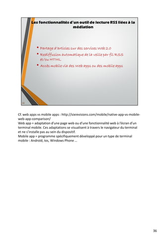 • Newsfox pour Firefox
48
Les extensions au navigateur
 