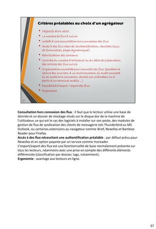 49
• Newsfox pour Firefox
Les extensions au navigateur
 