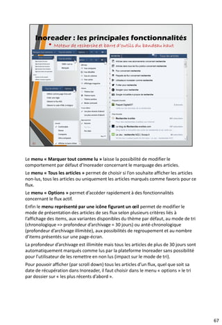 81
Lecteur en ligne hébergé Inoreader
 