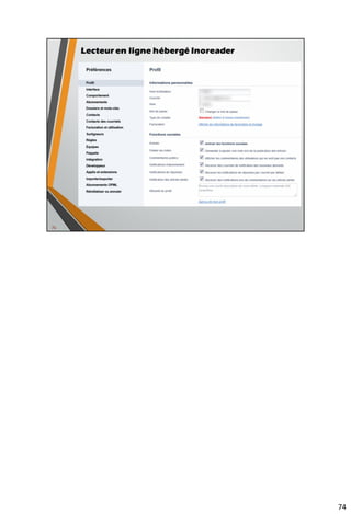 88
Lecteur en ligne hébergé Inoreader
 