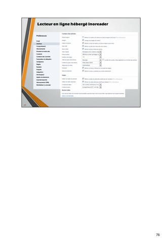 90
Lecteur en ligne hébergé Inoreader
 