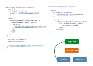 ContentSidebar
AppStore
FluxContainer
 