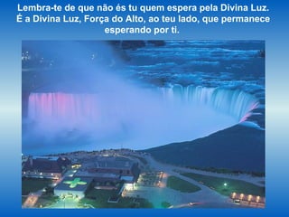 Lembra-te de que não és tu quem espera pela Divina Luz.
É a Divina Luz, Força do Alto, ao teu lado, que permanece
esperando por ti.
 