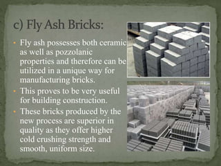 Fly Ash as a construction material | PPTX