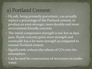 Fly Ash as a construction material | PPTX