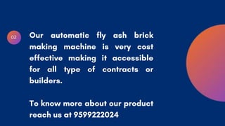 Automatic Fly Ash Brick Making Machine II TARA Machines | PPTX