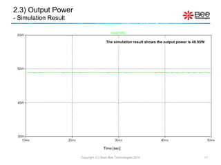 2.3) Output Power
- Simulation Result
Copyright (C) Siam Bee Technologies 2015 11
Time [sec]
The simulation result shows t...